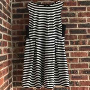 Black and White Striped Dress